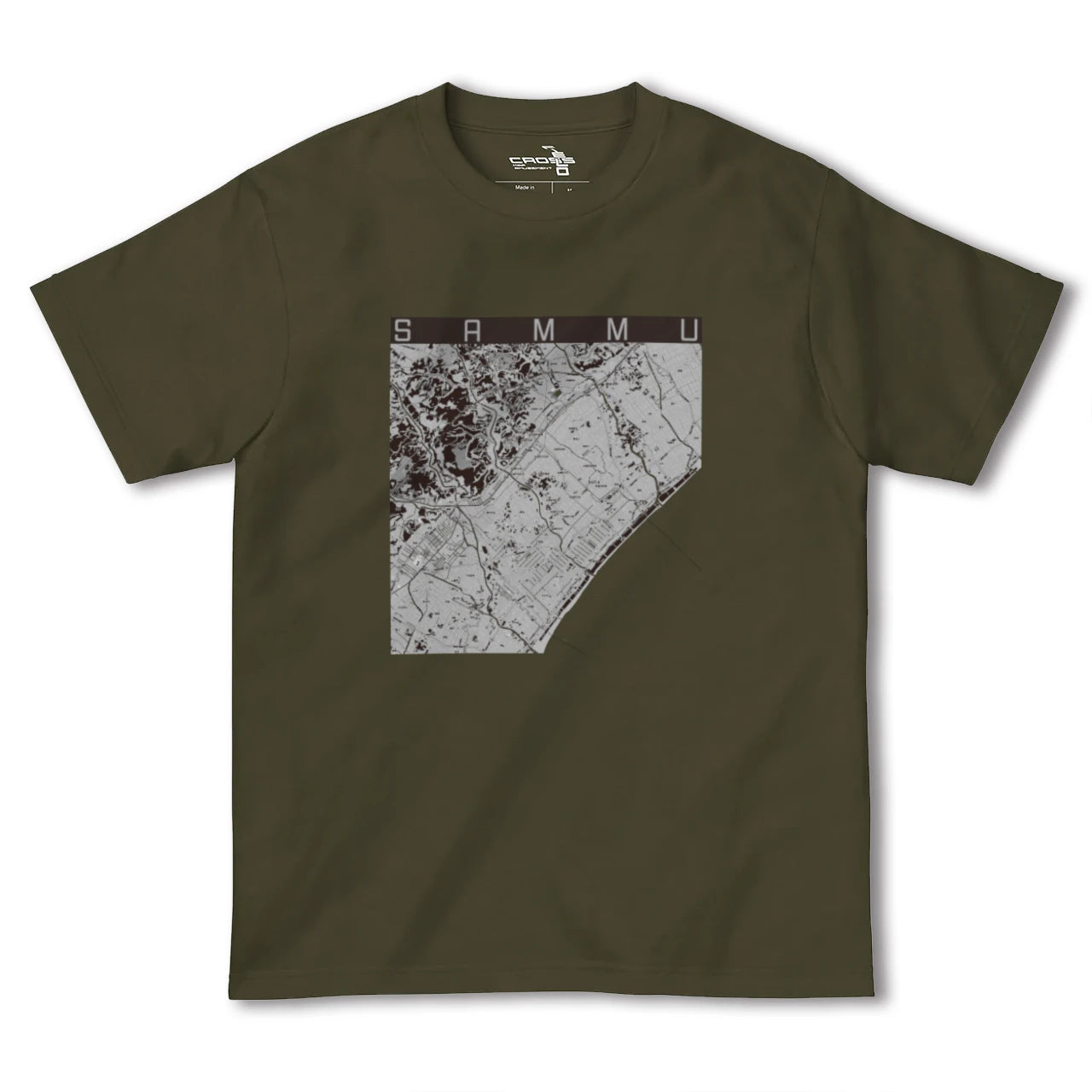 【山武(千葉県)】地図柄ヘビーウェイトTシャツ