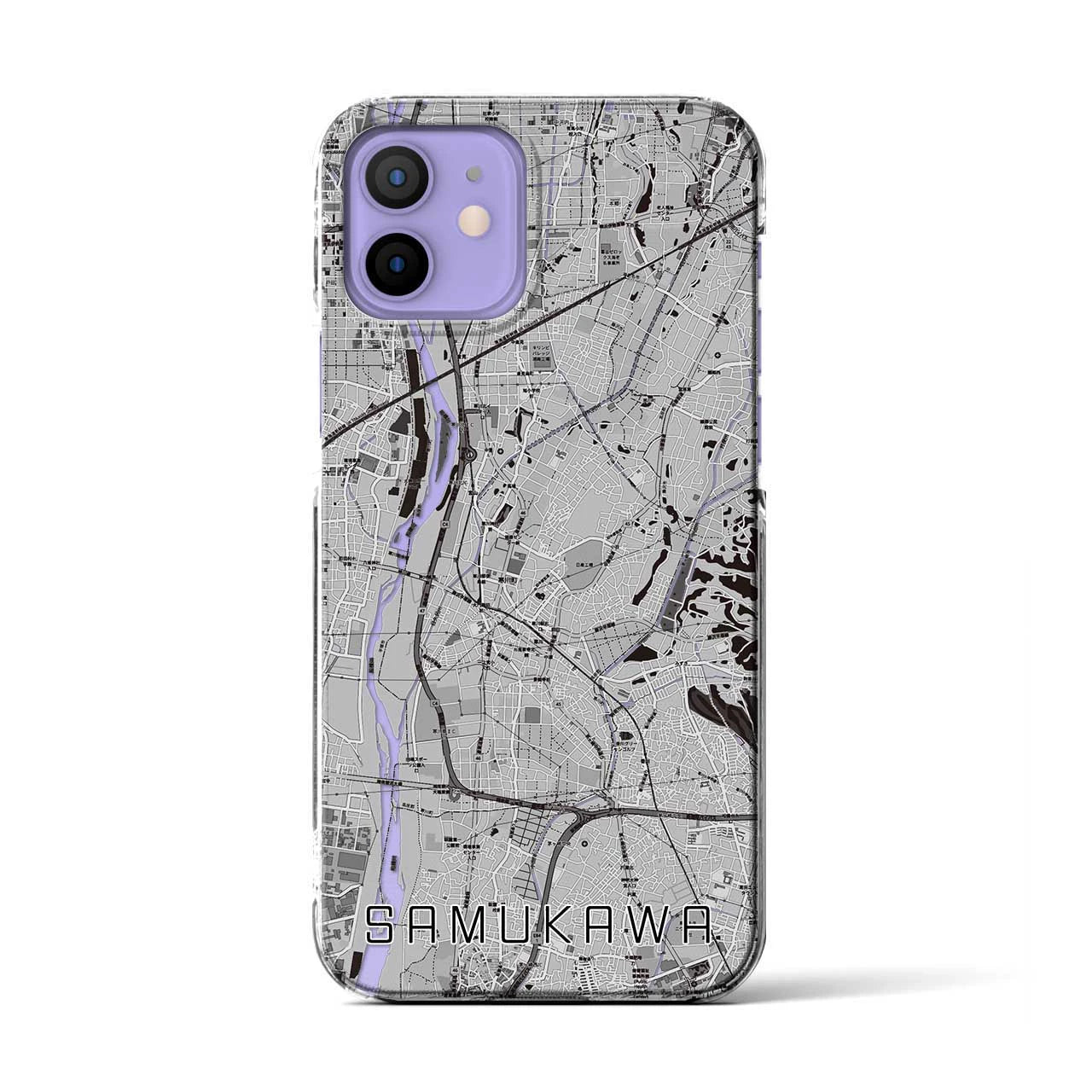 【寒川(神奈川県)】地図柄iPhoneケース(クリアタイプ)