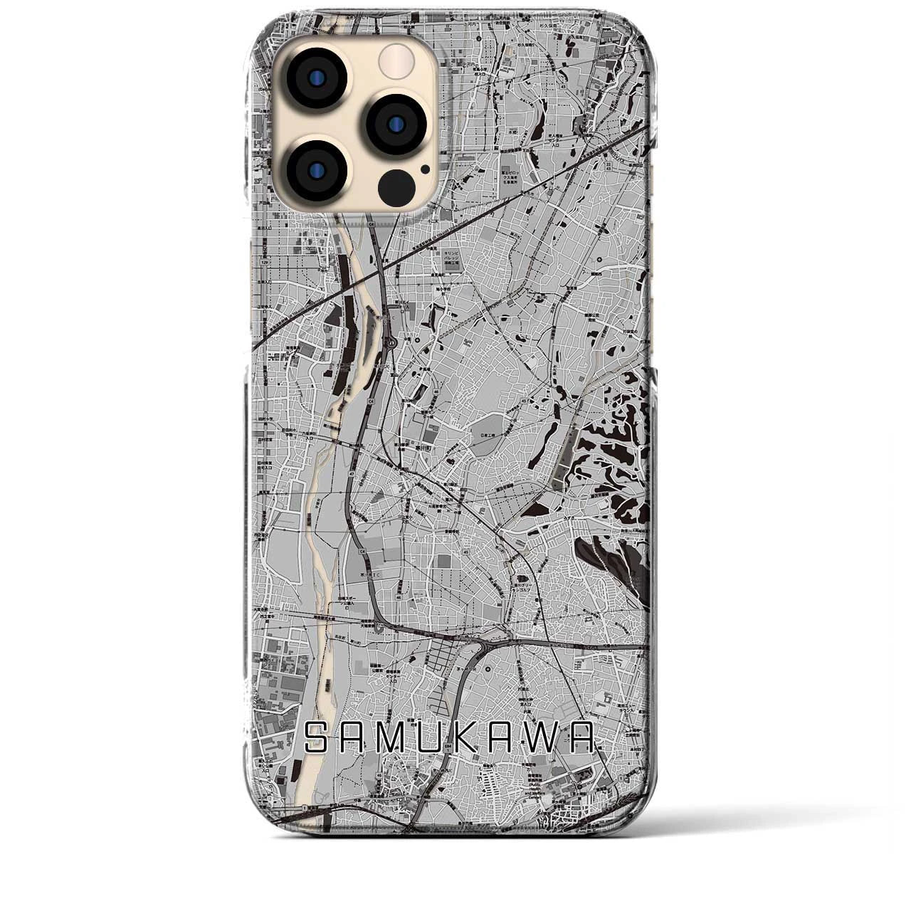 【寒川(神奈川県)】地図柄iPhoneケース(クリアタイプ)