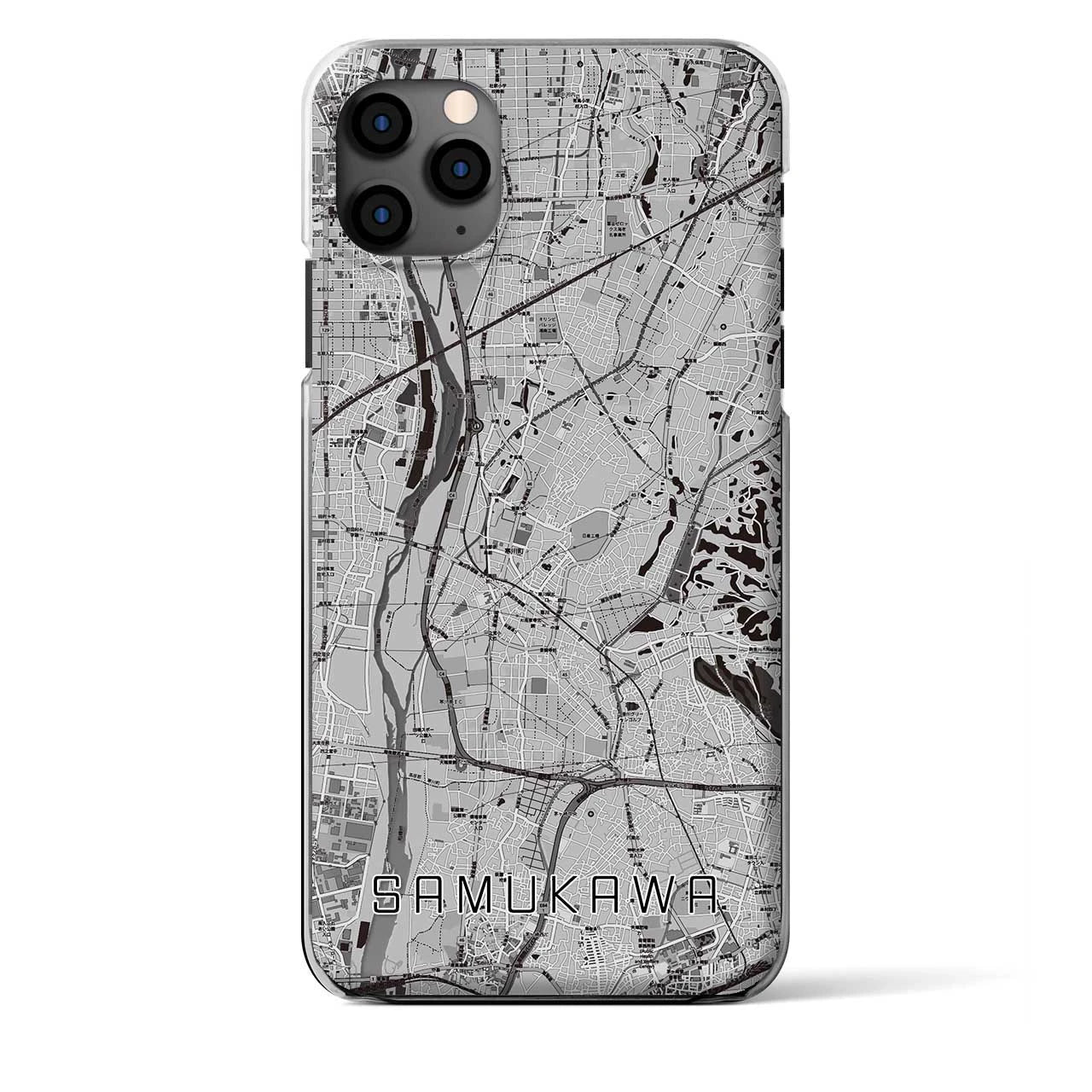 【寒川(神奈川県)】地図柄iPhoneケース(クリアタイプ)