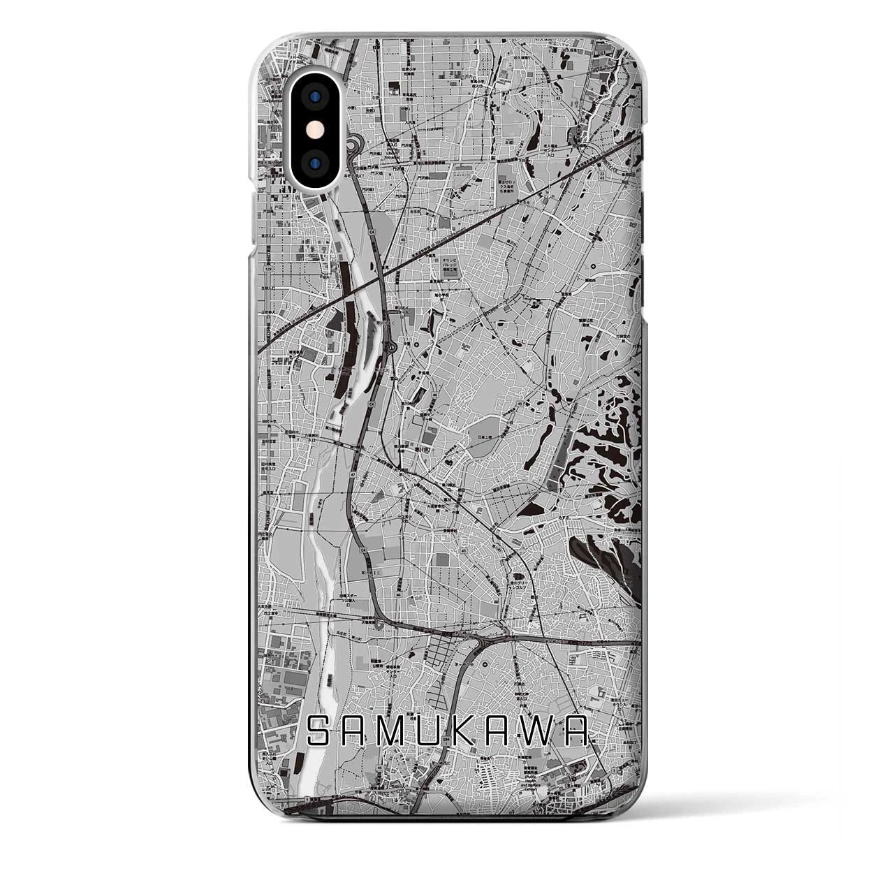 【寒川(神奈川県)】地図柄iPhoneケース(クリアタイプ)