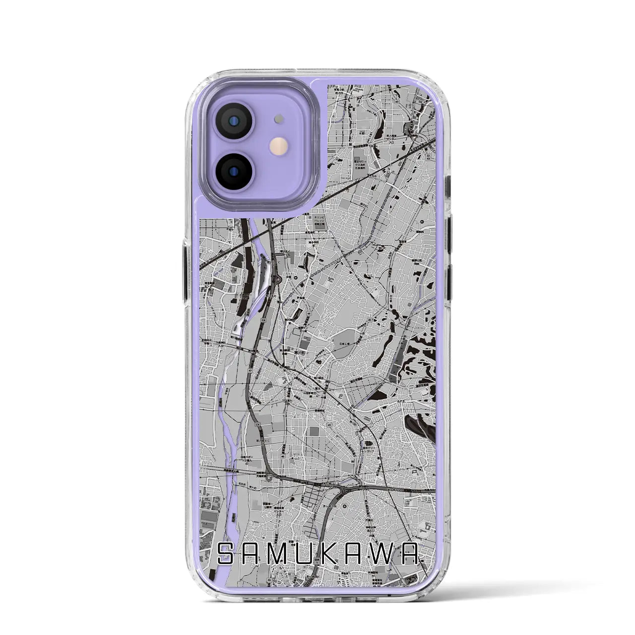 【寒川(神奈川県)】地図柄iPhoneケース(MagSafeタイプ)