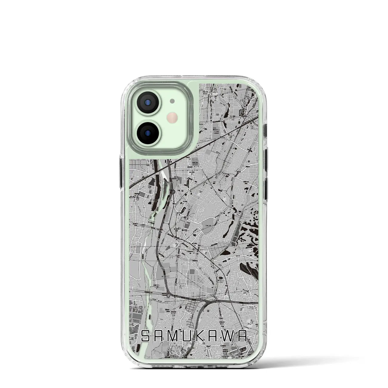 【寒川(神奈川県)】地図柄iPhoneケース(MagSafeタイプ)