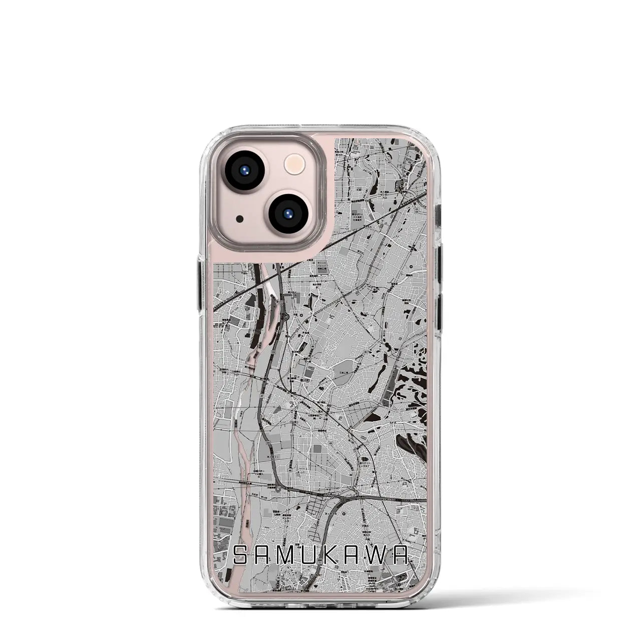 【寒川(神奈川県)】地図柄iPhoneケース(MagSafeタイプ)
