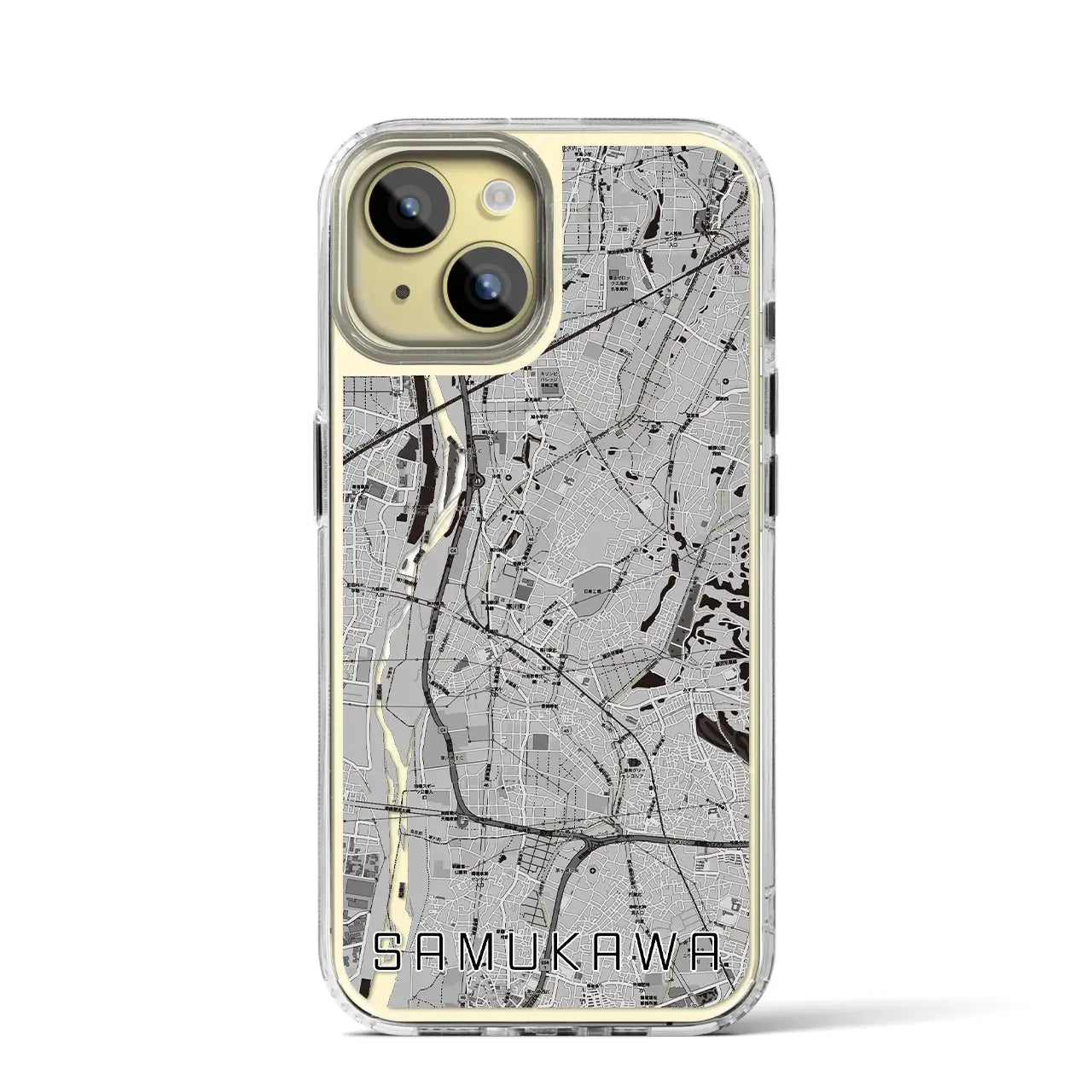 【寒川(神奈川県)】地図柄iPhoneケース(MagSafeタイプ)