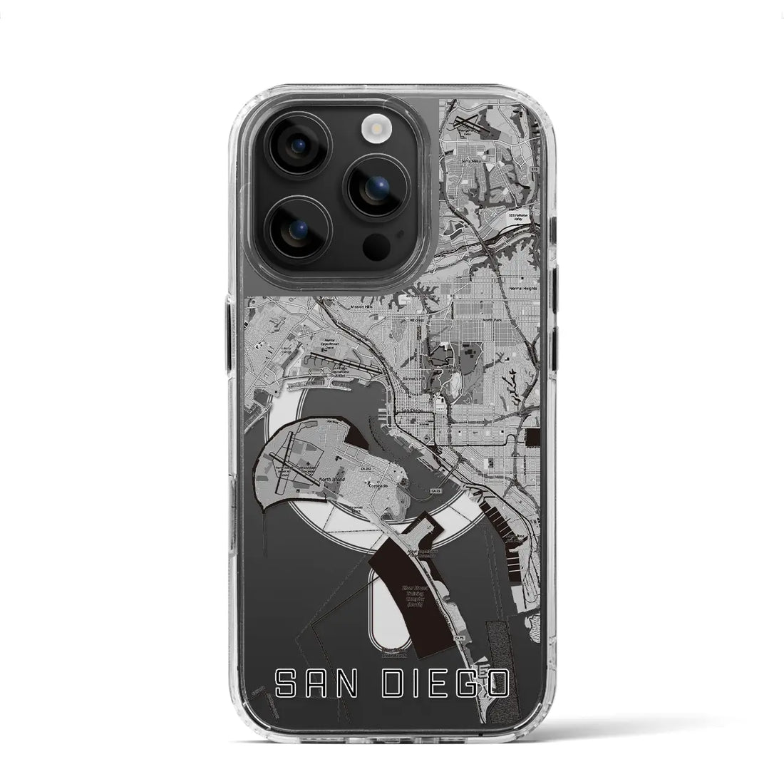 【サンディエゴ(アメリカ)】地図柄iPhoneケース(MagSafeタイプ)