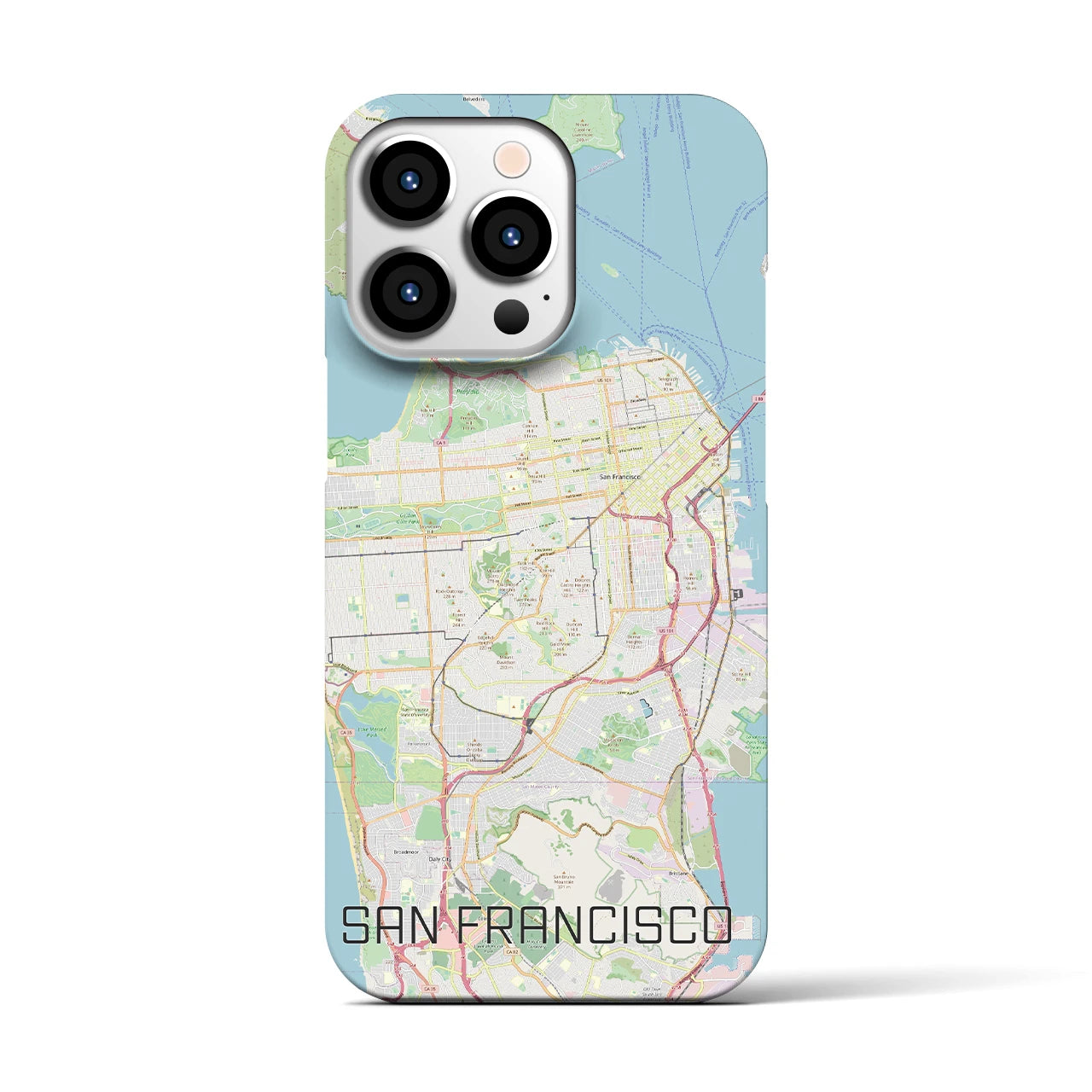 【サンフランシスコ(アメリカ)】地図柄iPhoneケース(バックカバータイプ)