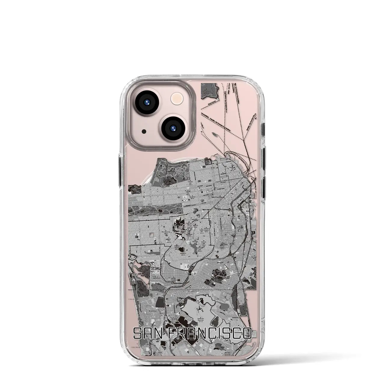 【サンフランシスコ(アメリカ)】地図柄iPhoneケース(MagSafeタイプ)