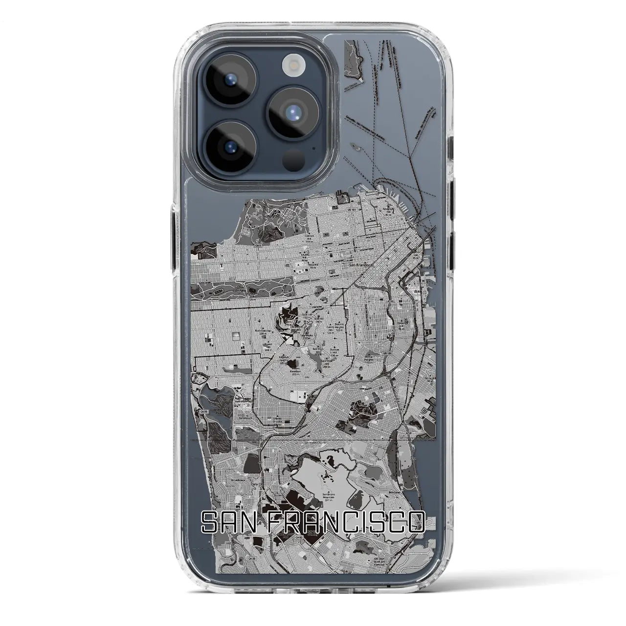 【サンフランシスコ(アメリカ)】地図柄iPhoneケース(MagSafeタイプ)