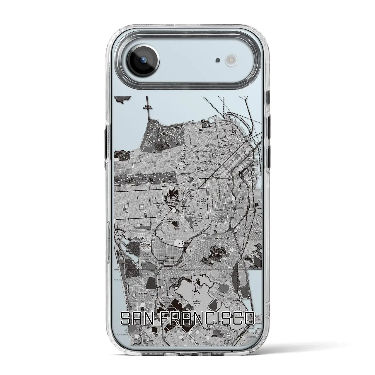 【サンフランシスコ(アメリカ)】地図柄iPhoneケース(MagSafeタイプ)