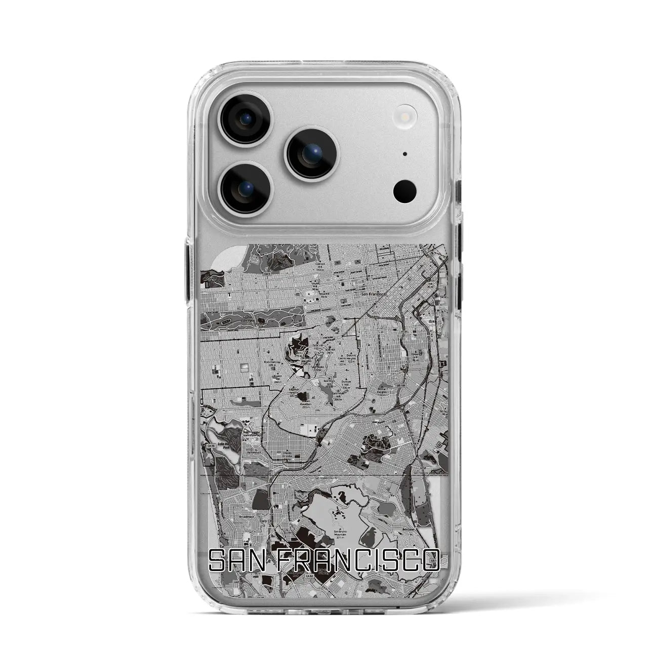 【サンフランシスコ(アメリカ)】地図柄iPhoneケース(MagSafeタイプ)