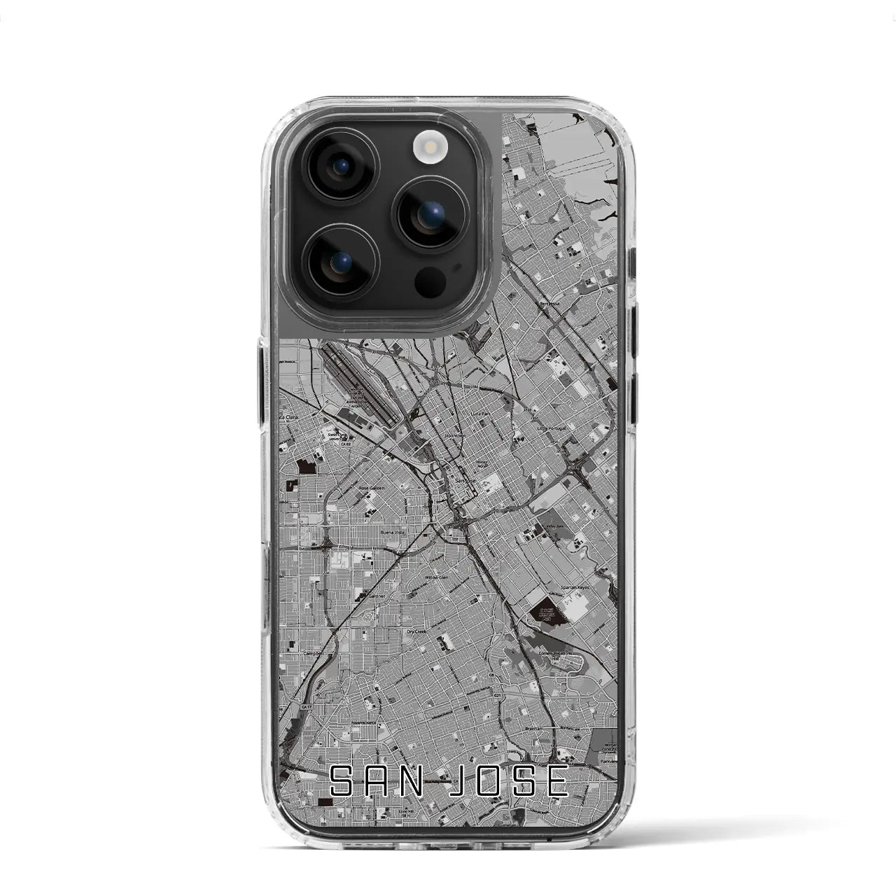 【サンノゼ(アメリカ)】地図柄iPhoneケース(MagSafeタイプ)