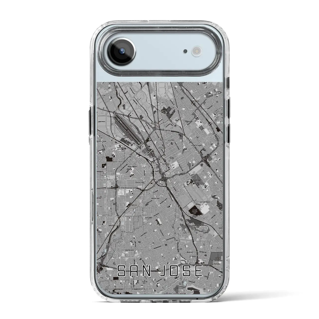 【サンノゼ(アメリカ)】地図柄iPhoneケース(MagSafeタイプ)