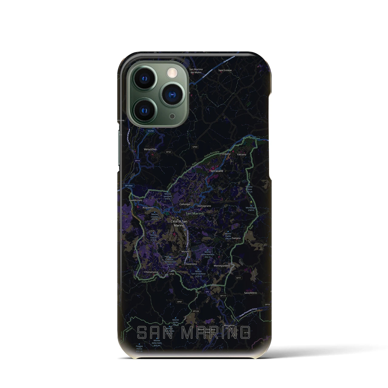 【サンマリノ】地図柄iPhoneケース(バックカバータイプ)