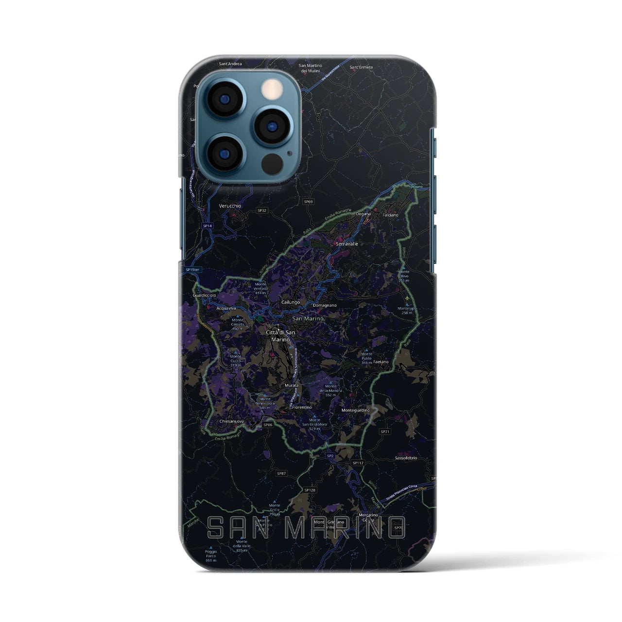 【サンマリノ】地図柄iPhoneケース(バックカバータイプ)