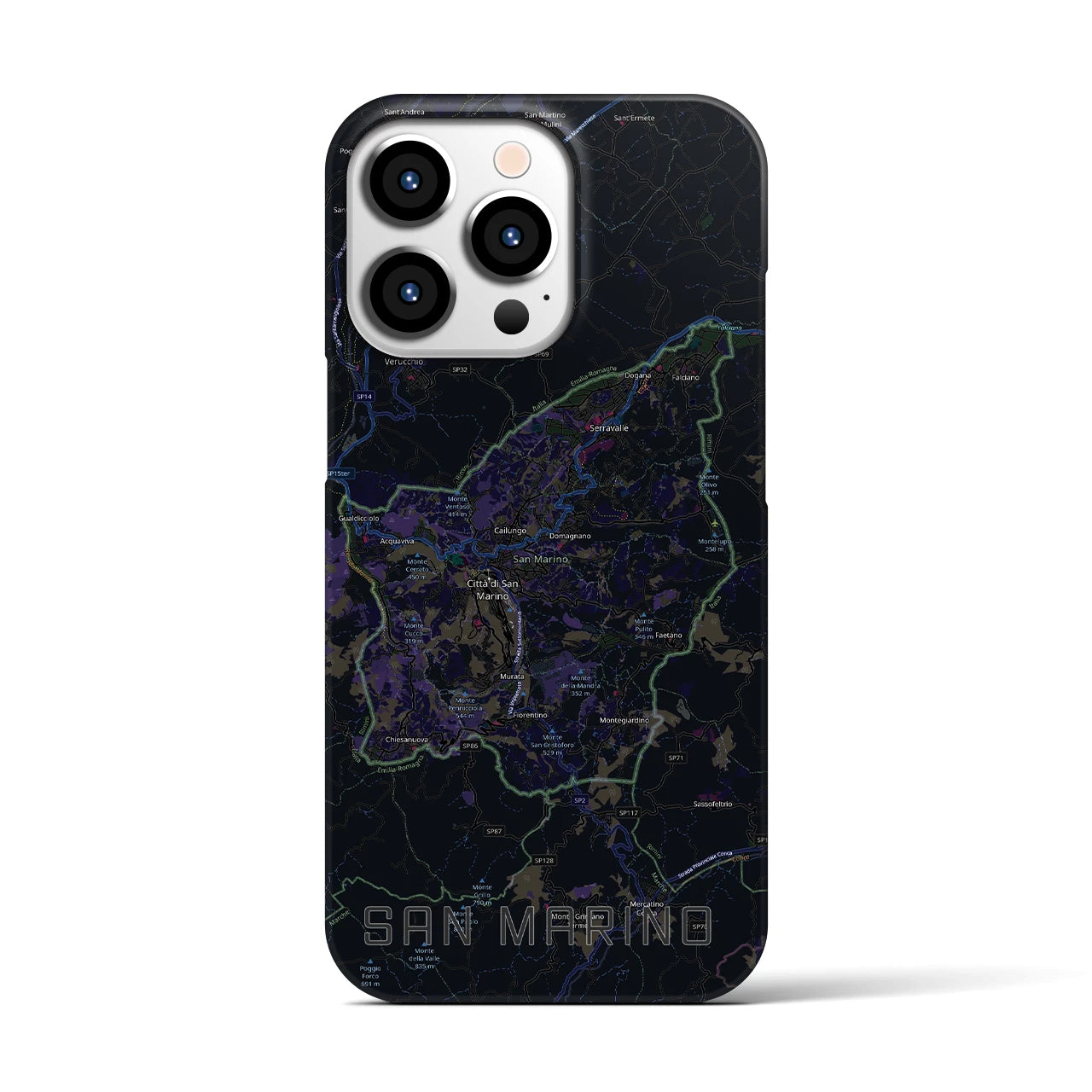 【サンマリノ】地図柄iPhoneケース(バックカバータイプ)