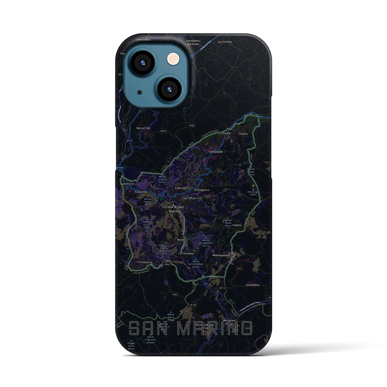 【サンマリノ】地図柄iPhoneケース(バックカバータイプ)