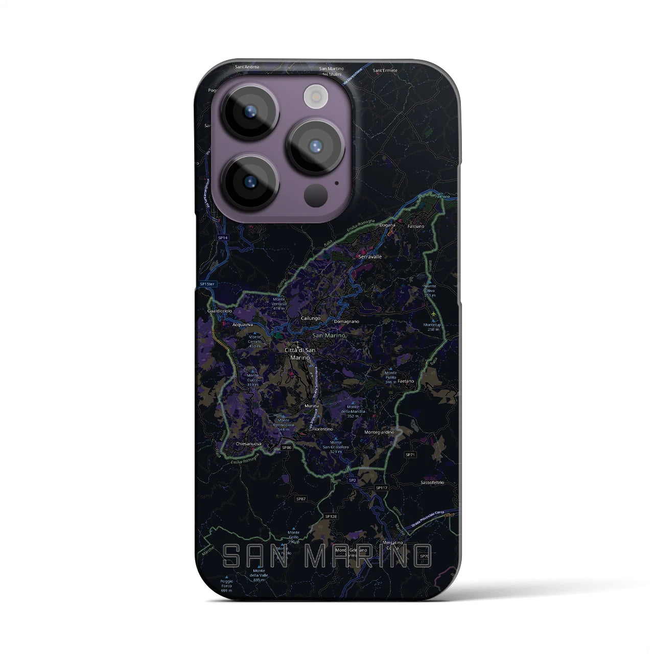 【サンマリノ】地図柄iPhoneケース(バックカバータイプ)