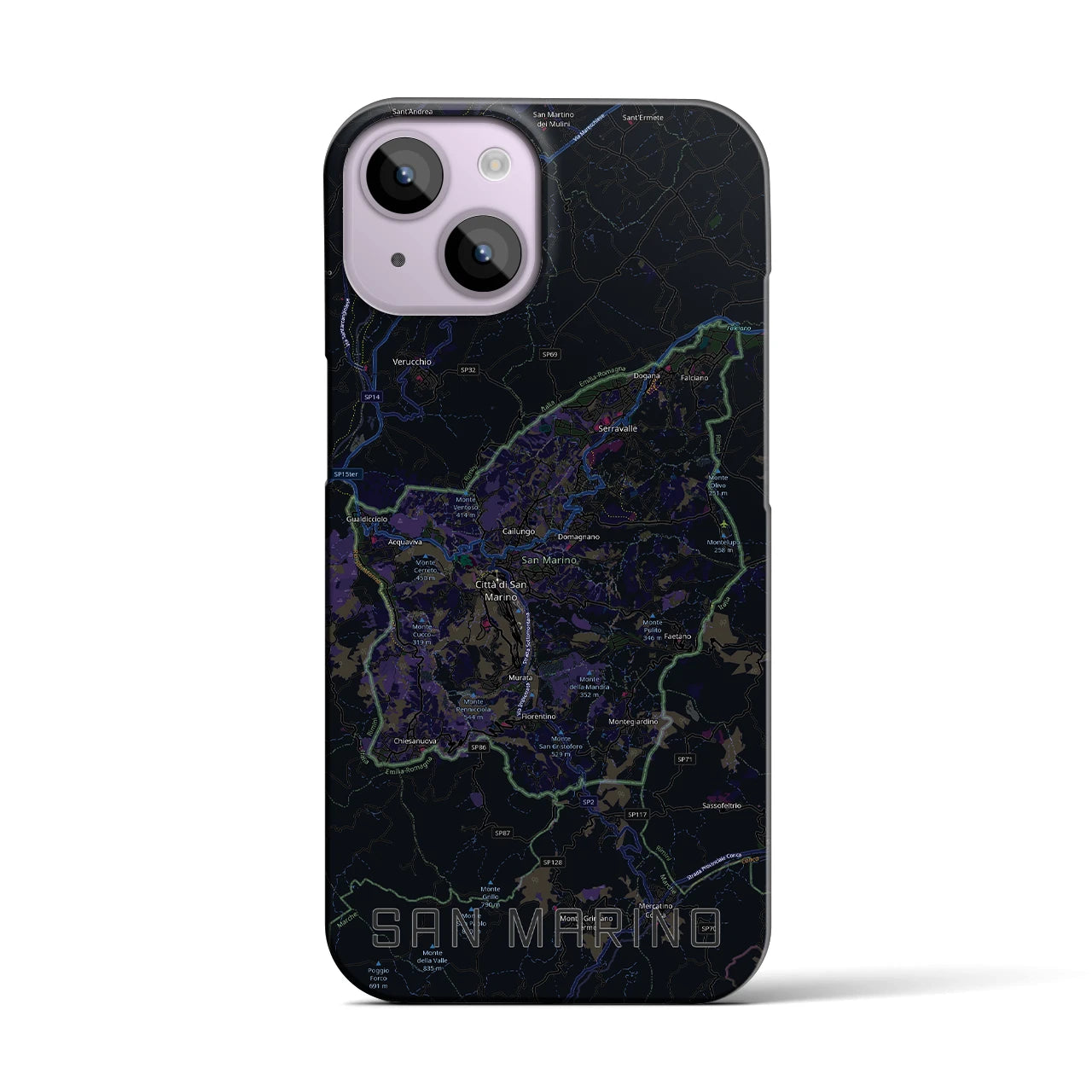 【サンマリノ】地図柄iPhoneケース(バックカバータイプ)
