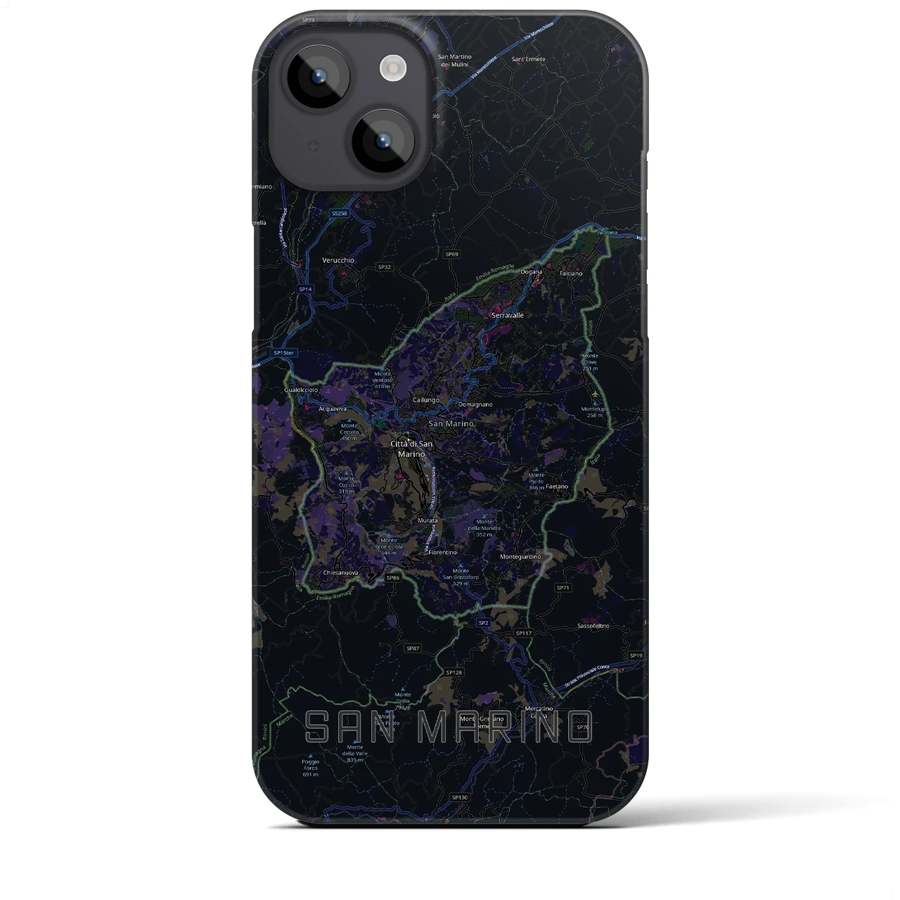 【サンマリノ】地図柄iPhoneケース(バックカバータイプ)