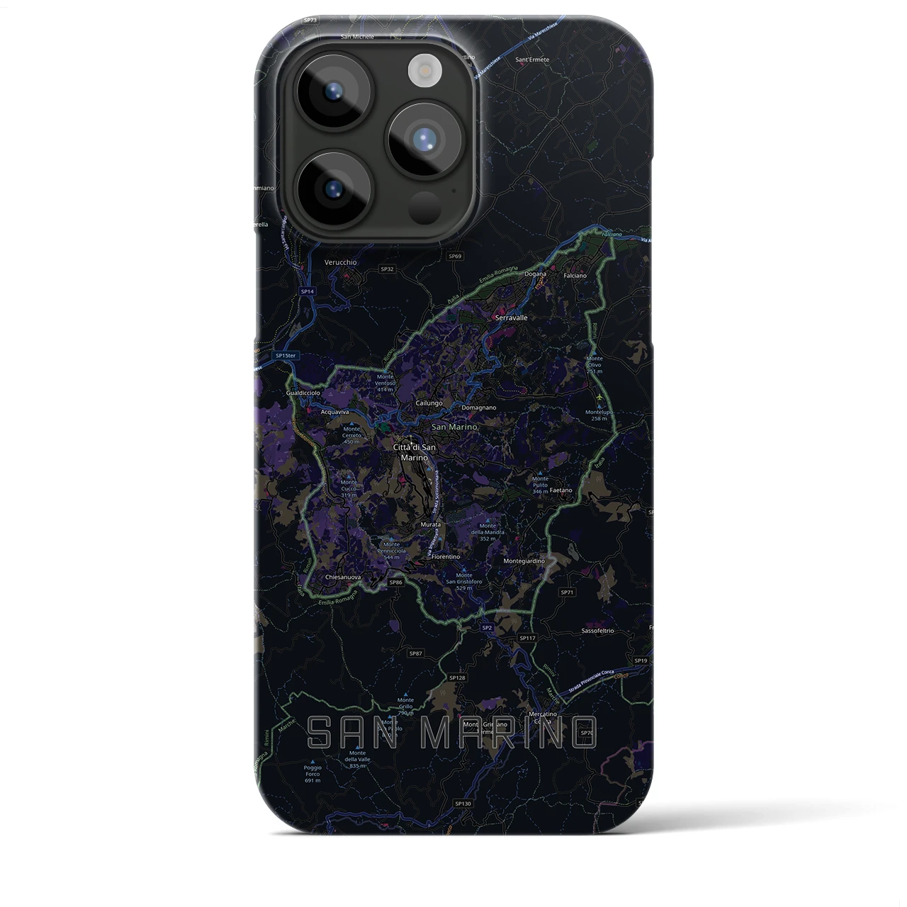 【サンマリノ】地図柄iPhoneケース(バックカバータイプ)