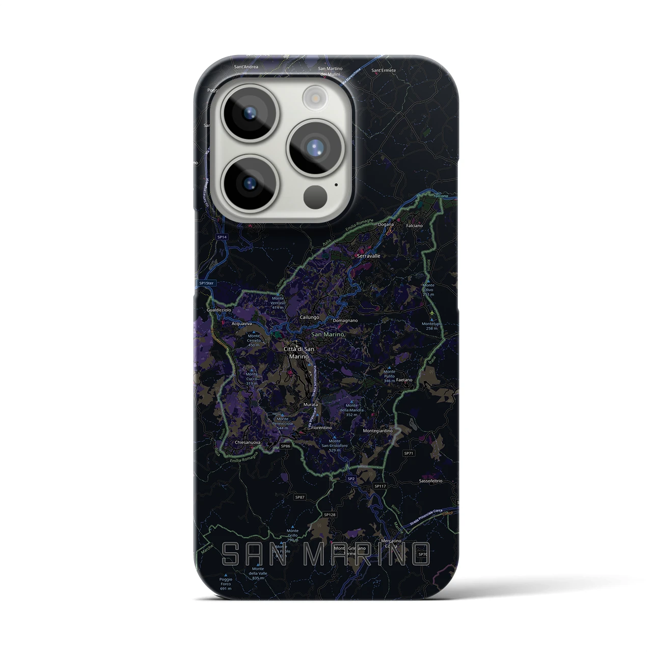 【サンマリノ】地図柄iPhoneケース(バックカバータイプ)