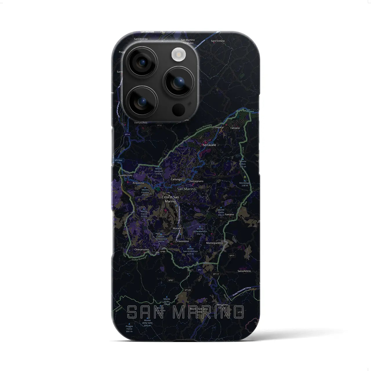 【サンマリノ】地図柄iPhoneケース(バックカバータイプ)