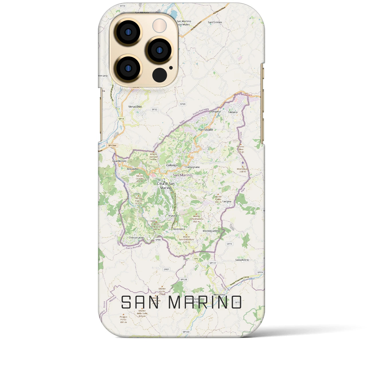 【サンマリノ】地図柄iPhoneケース(バックカバータイプ)