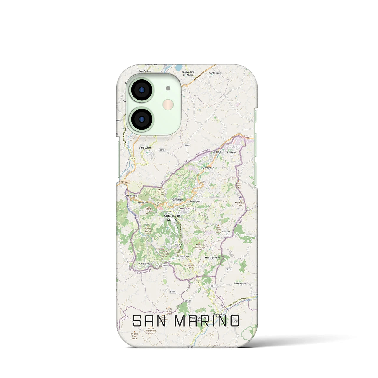 【サンマリノ】地図柄iPhoneケース(バックカバータイプ)
