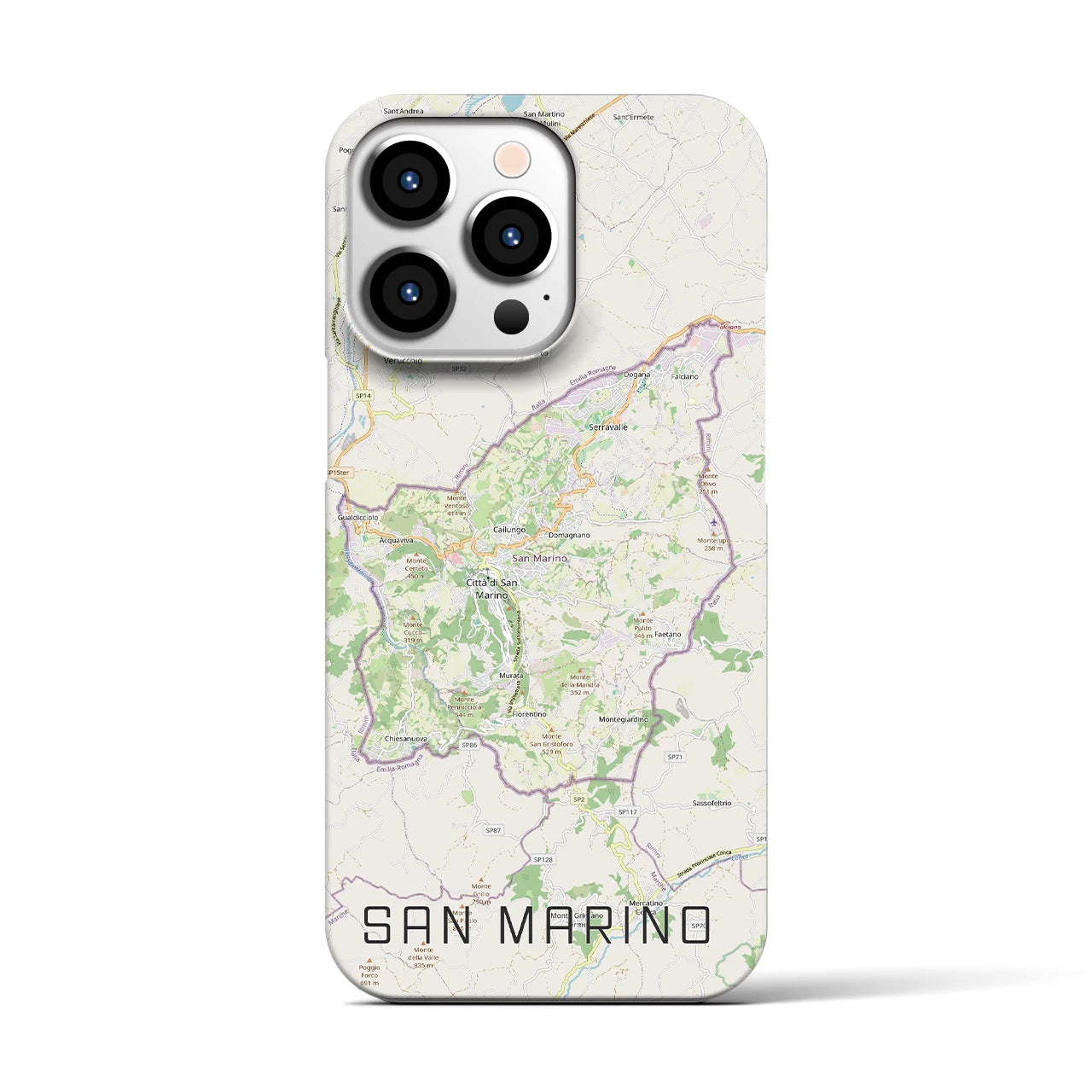 【サンマリノ】地図柄iPhoneケース(バックカバータイプ)