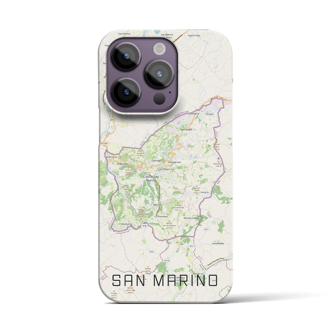 【サンマリノ】地図柄iPhoneケース(バックカバータイプ)