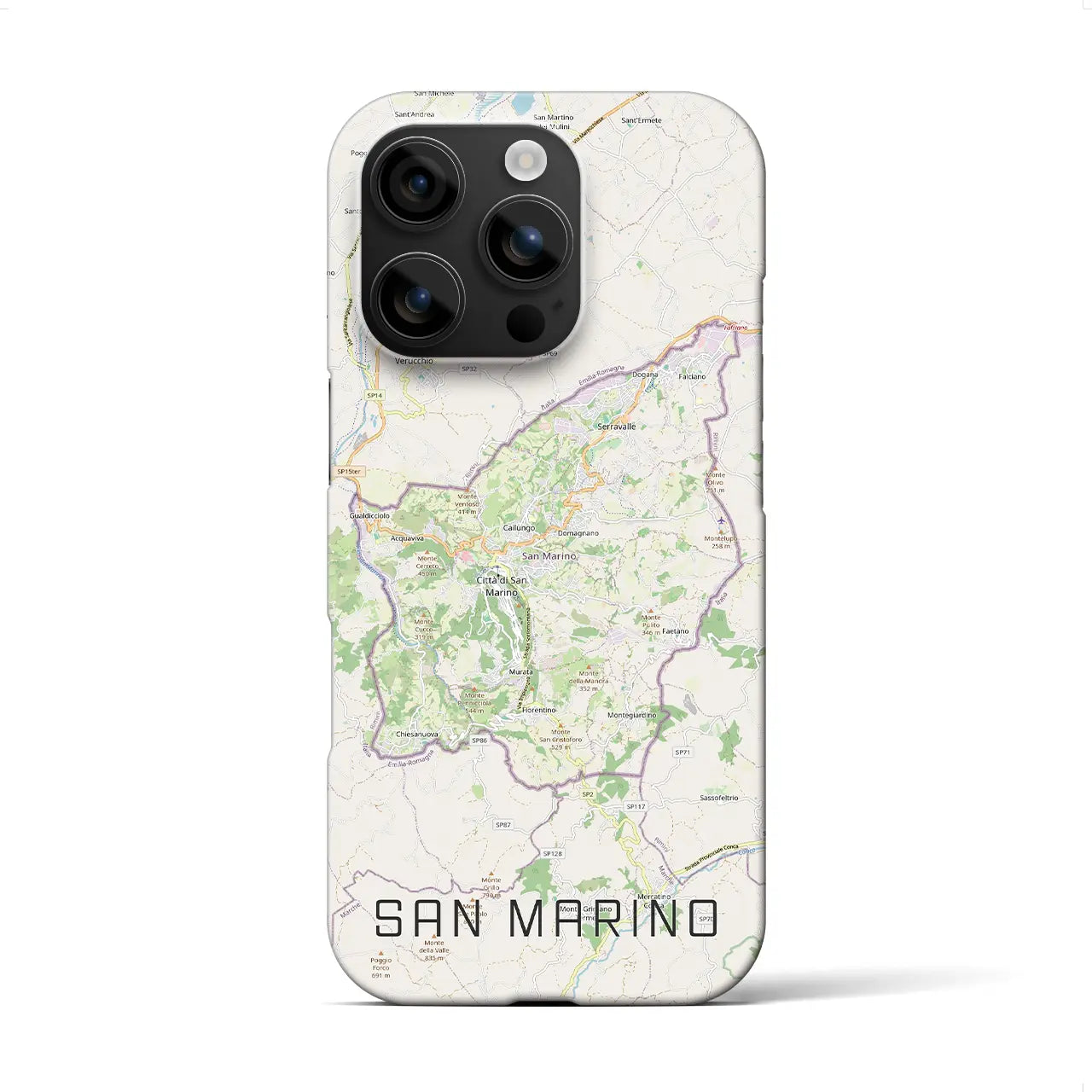 【サンマリノ】地図柄iPhoneケース(バックカバータイプ)