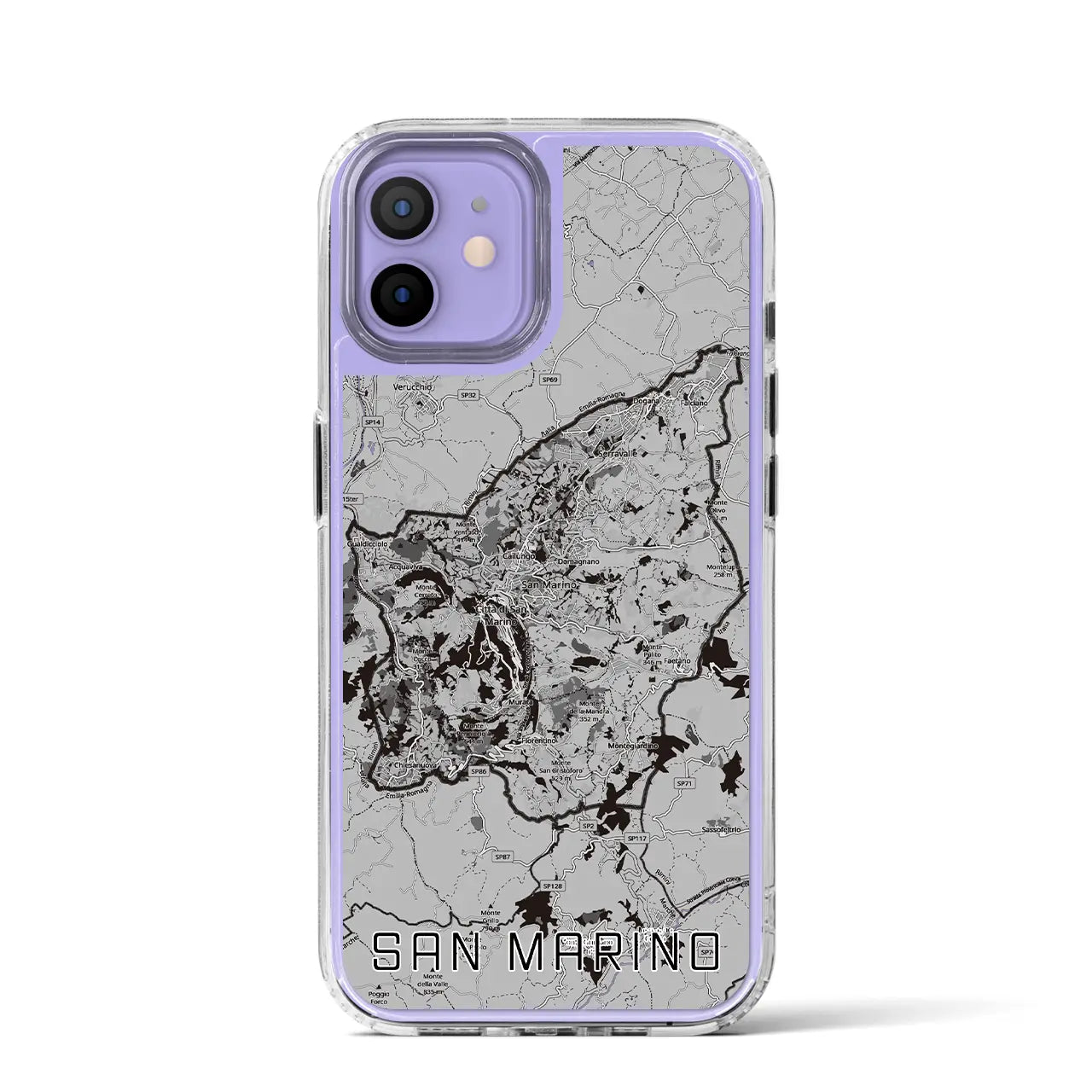 【サンマリノ】地図柄iPhoneケース(MagSafeタイプ)
