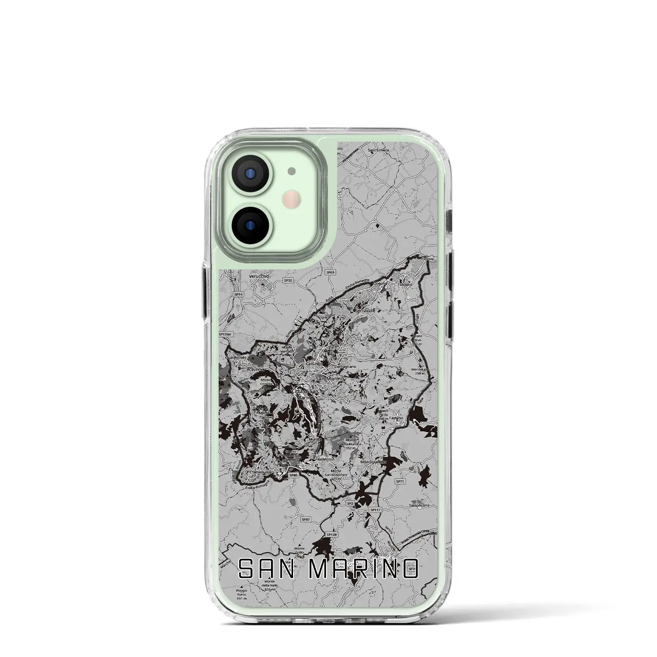 【サンマリノ】地図柄iPhoneケース(MagSafeタイプ)