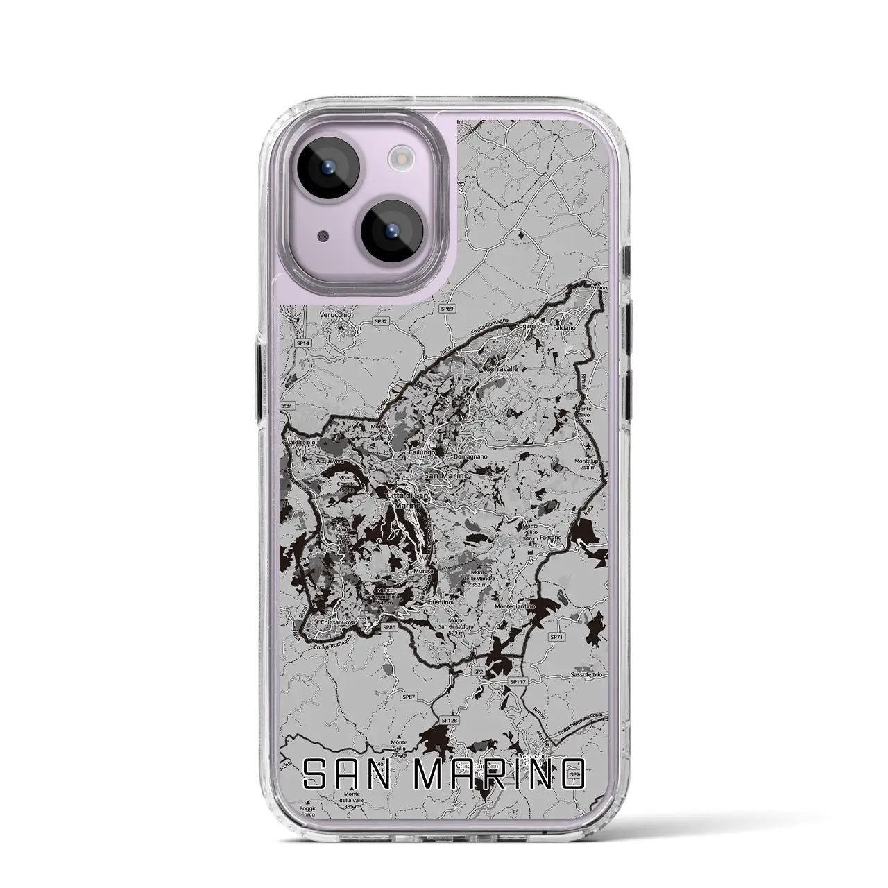 【サンマリノ】地図柄iPhoneケース(MagSafeタイプ)