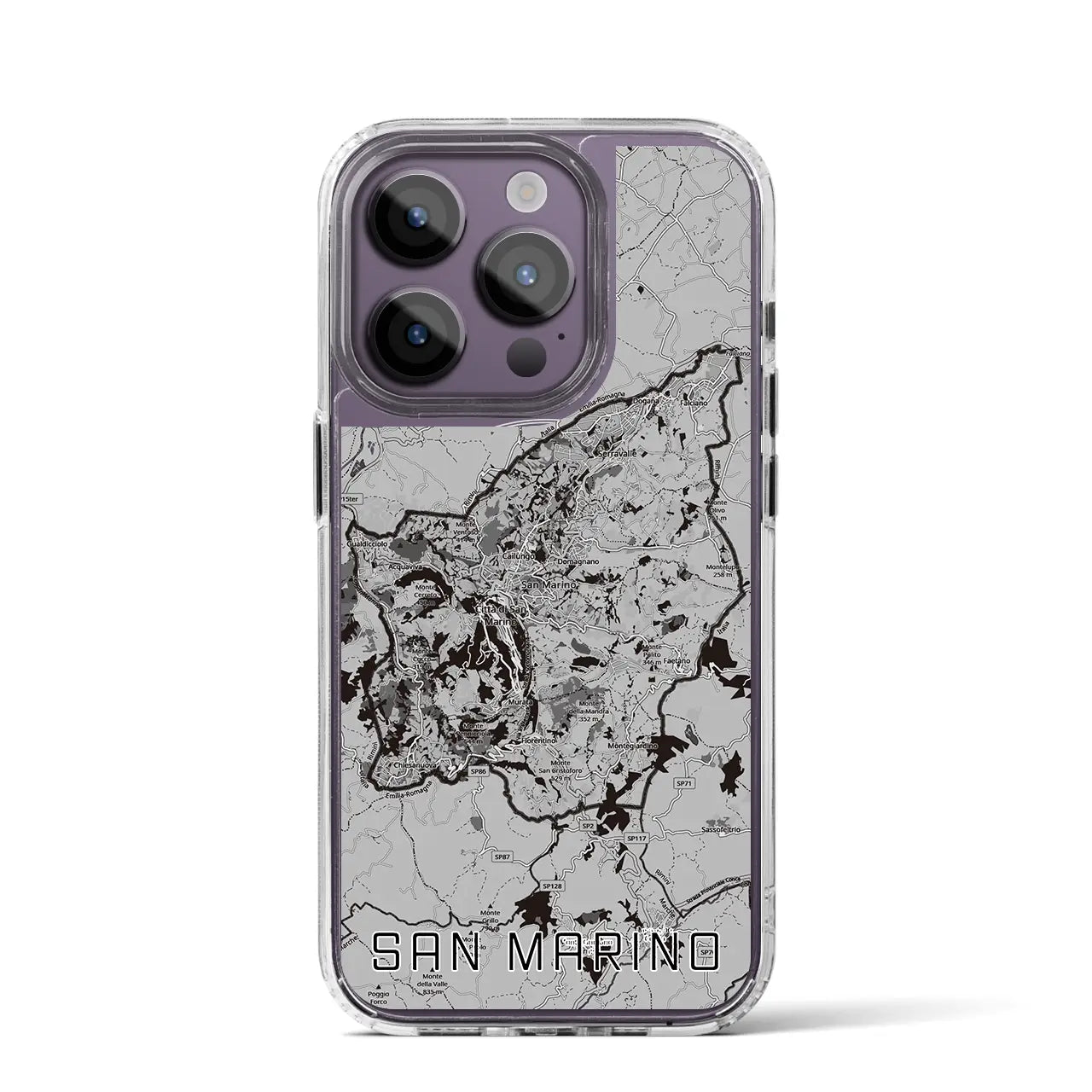 【サンマリノ】地図柄iPhoneケース(MagSafeタイプ)