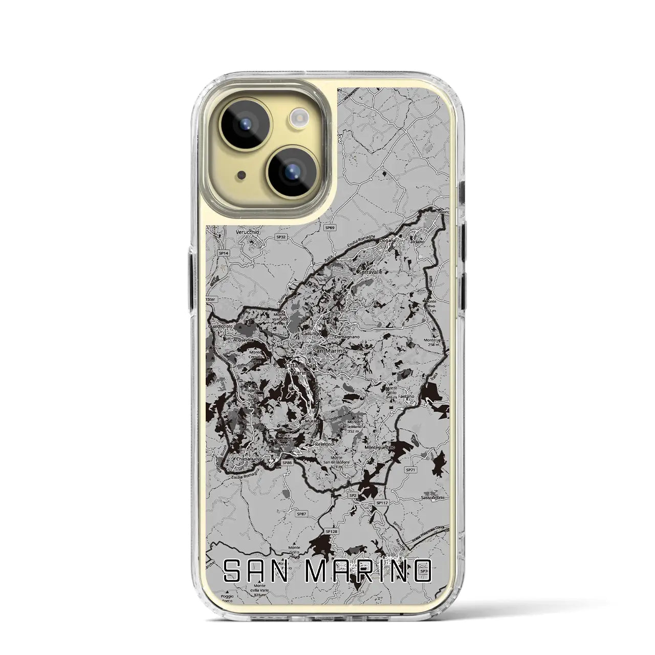 【サンマリノ】地図柄iPhoneケース(MagSafeタイプ)