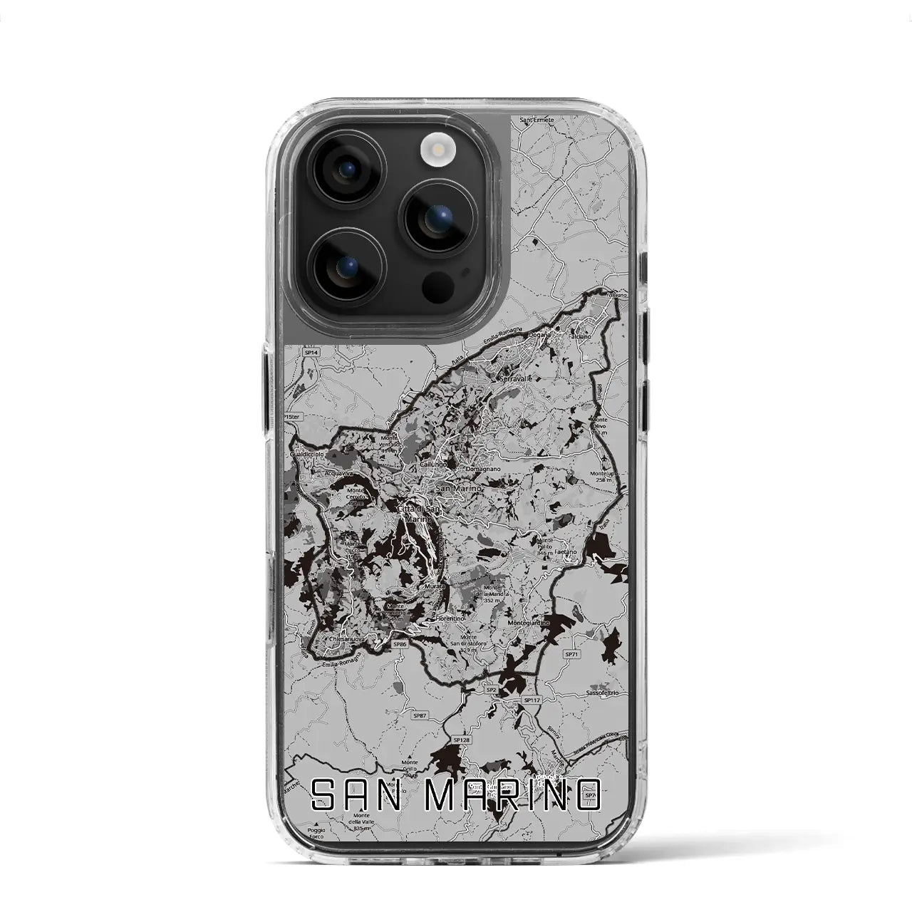 【サンマリノ】地図柄iPhoneケース(MagSafeタイプ)