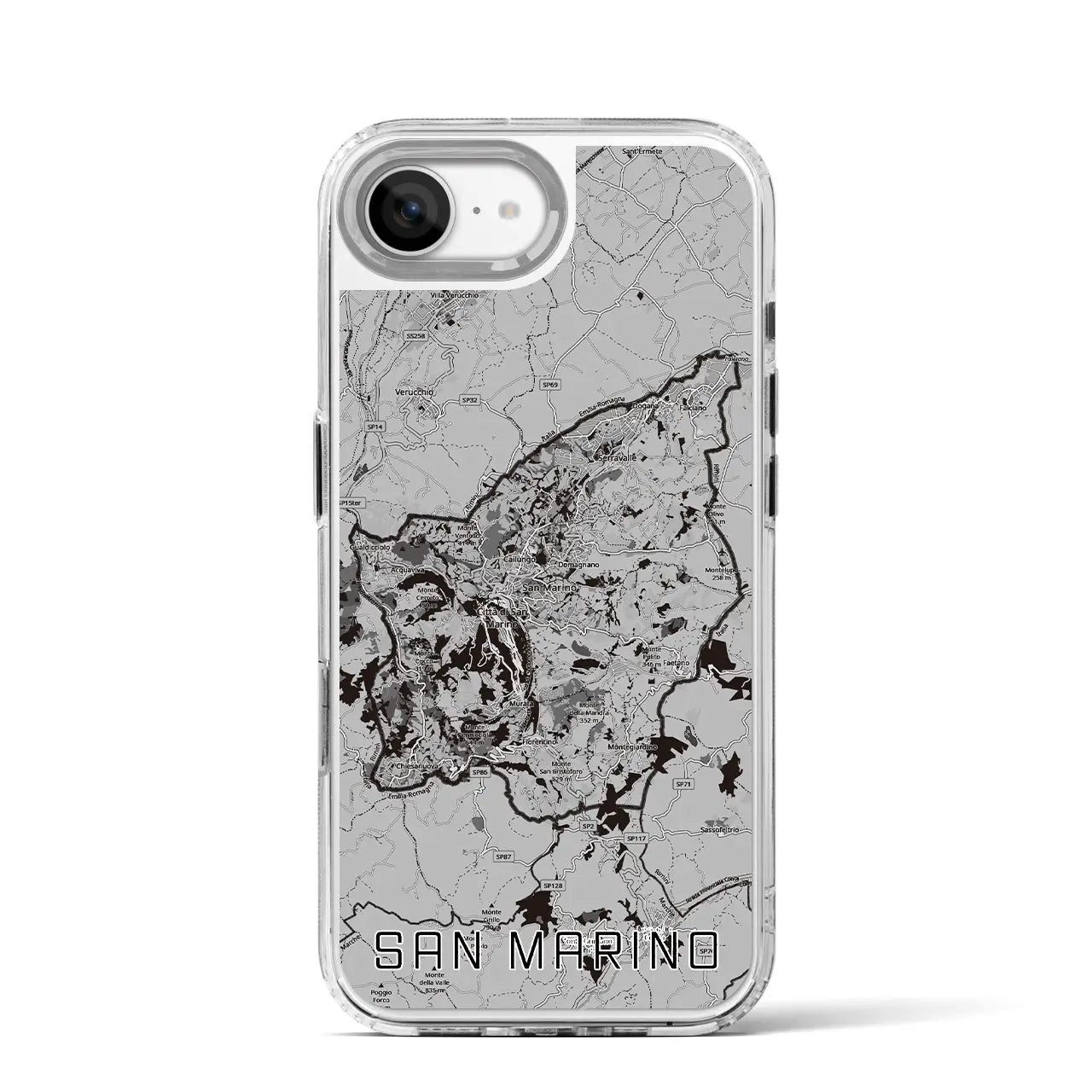 【サンマリノ】地図柄iPhoneケース(MagSafeタイプ)