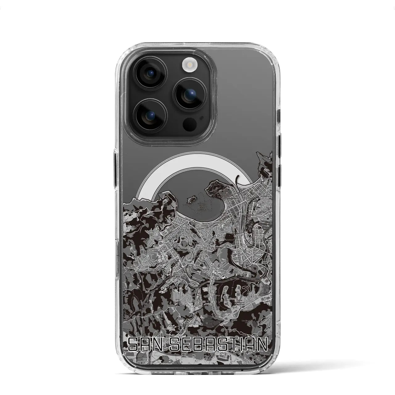 【サン・セバスティアン(スペイン)】地図柄iPhoneケース(MagSafeタイプ)