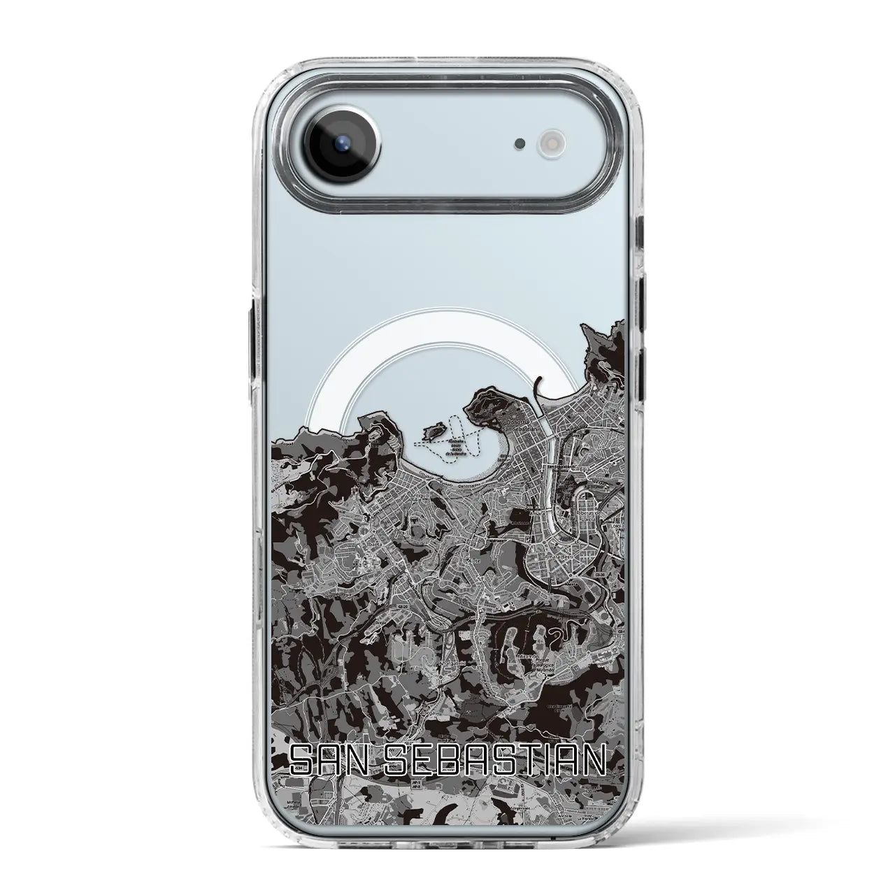 【サン・セバスティアン(スペイン)】地図柄iPhoneケース(MagSafeタイプ)