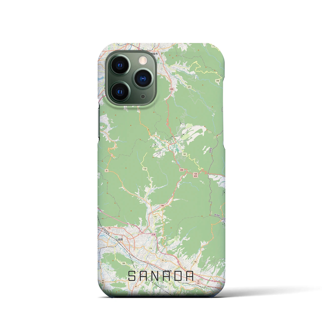 【真田(長野県)】地図柄iPhoneケース(バックカバータイプ)