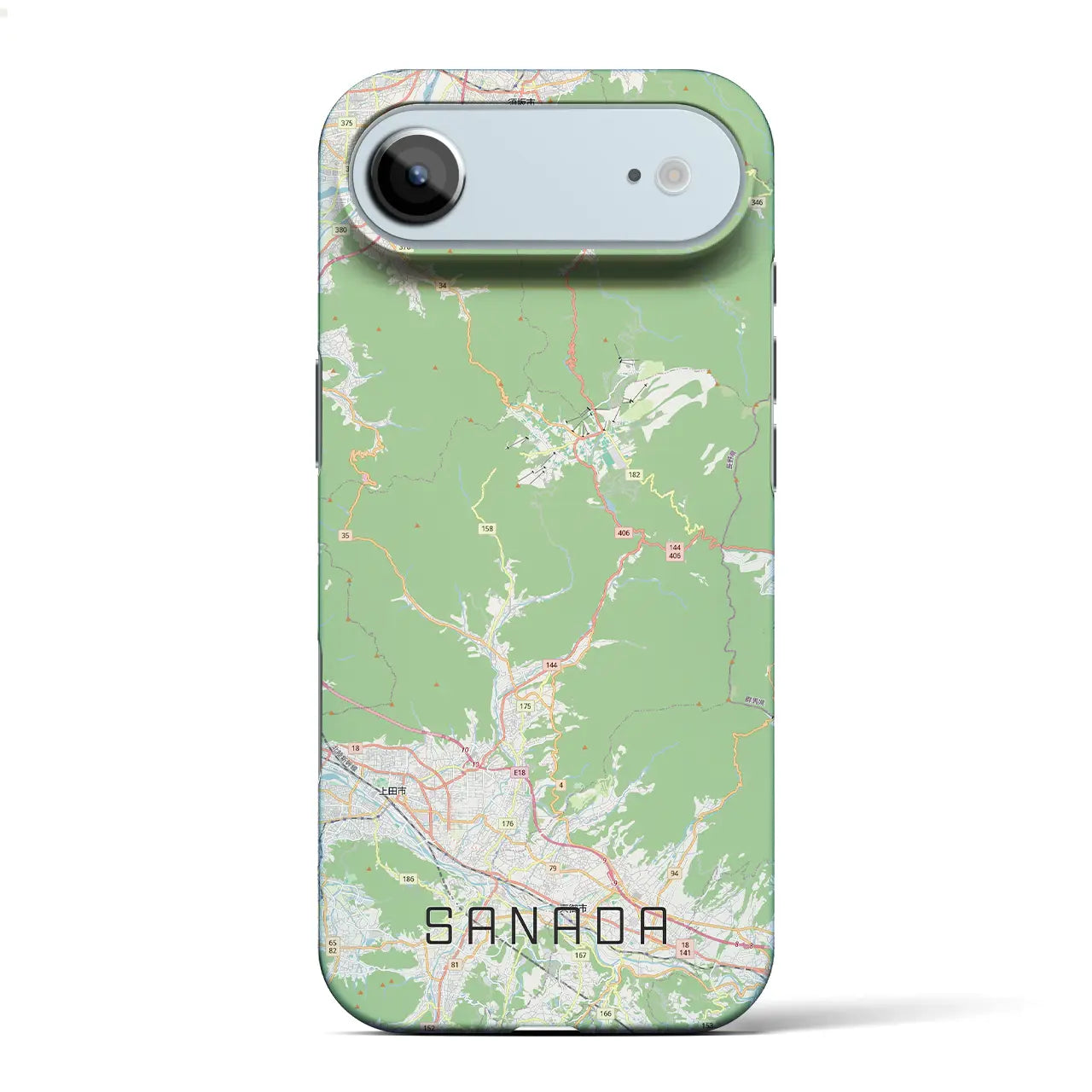 【真田(長野県)】地図柄iPhoneケース(バックカバータイプ)