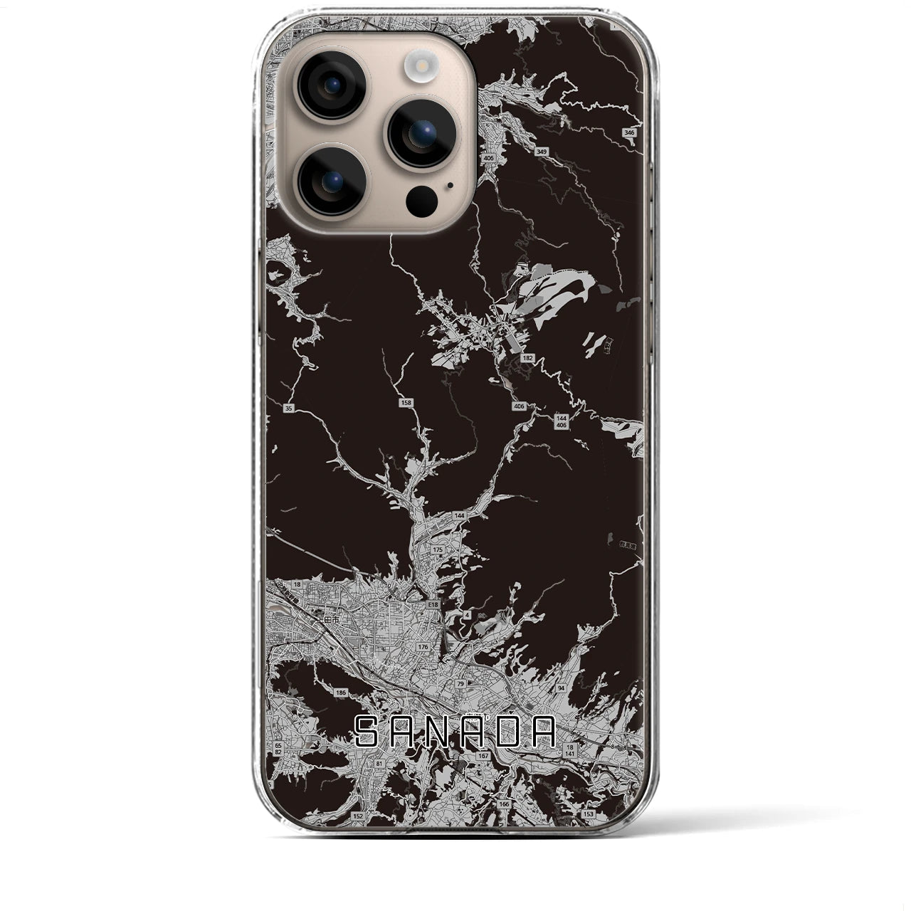 【真田(長野県)】地図柄iPhoneケース(クリアタイプ)