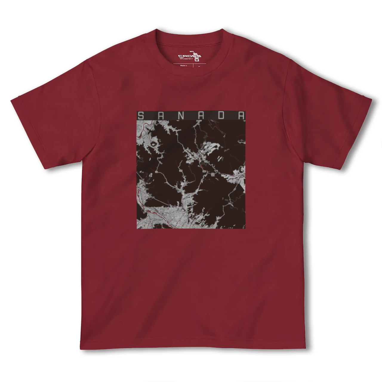 【真田(長野県)】地図柄ヘビーウェイトTシャツ