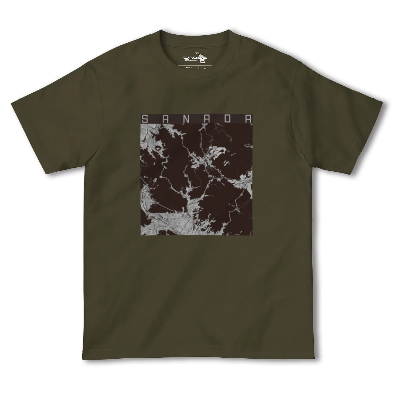 【真田(長野県)】地図柄ヘビーウェイトTシャツ