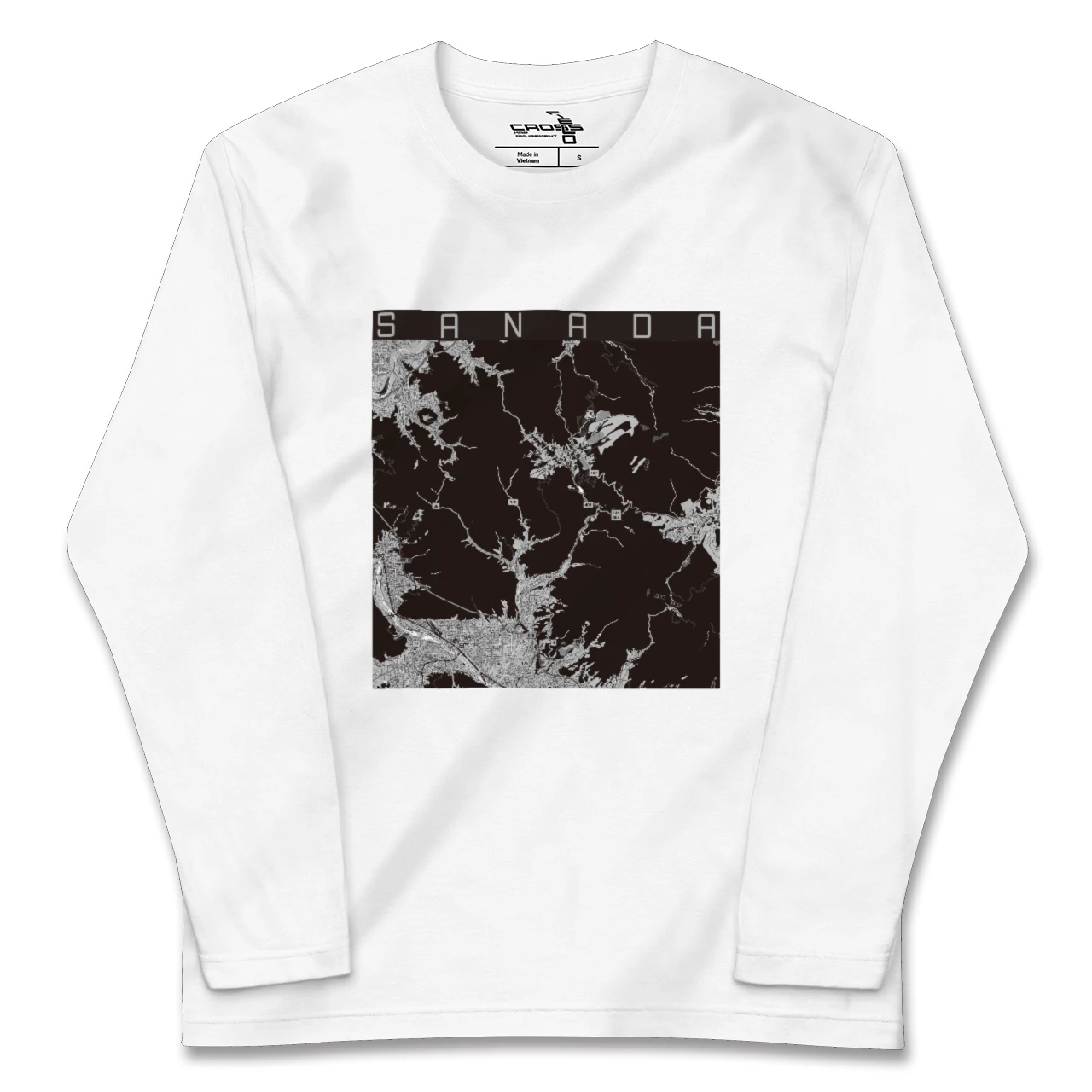 【真田(長野県)】地図柄ロングスリーブTシャツ
