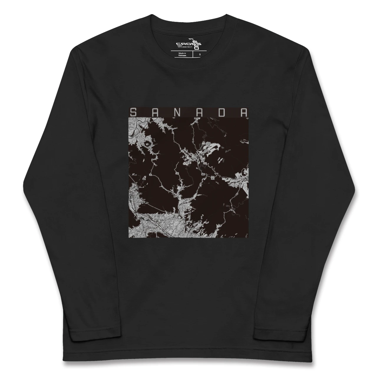【真田(長野県)】地図柄ロングスリーブTシャツ