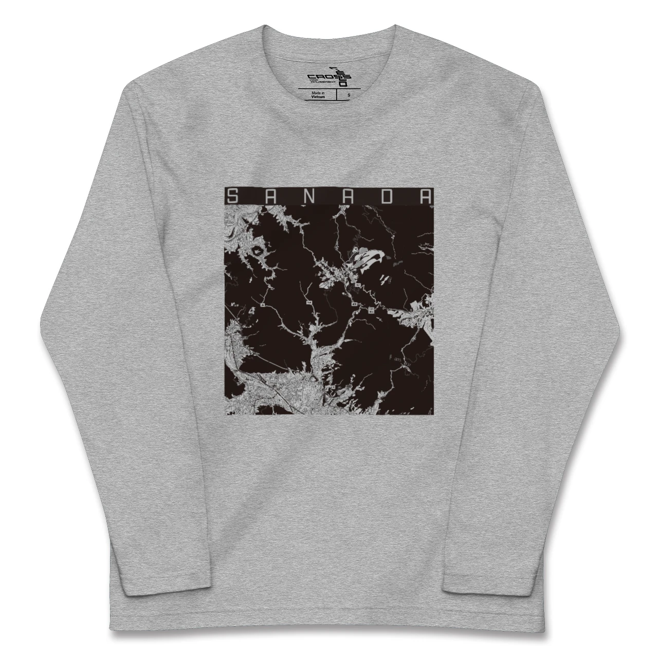 【真田(長野県)】地図柄ロングスリーブTシャツ