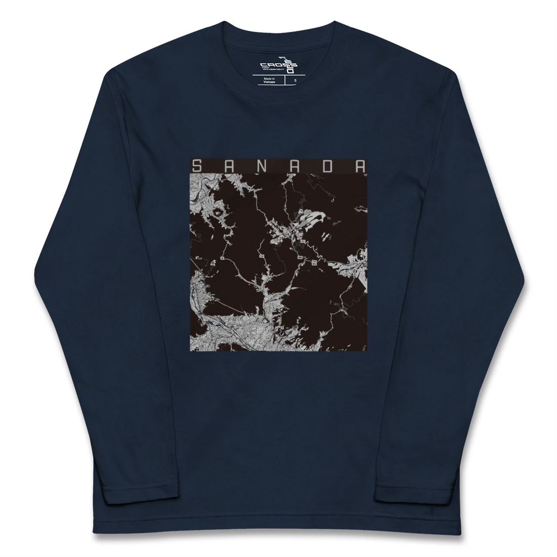 【真田(長野県)】地図柄ロングスリーブTシャツ